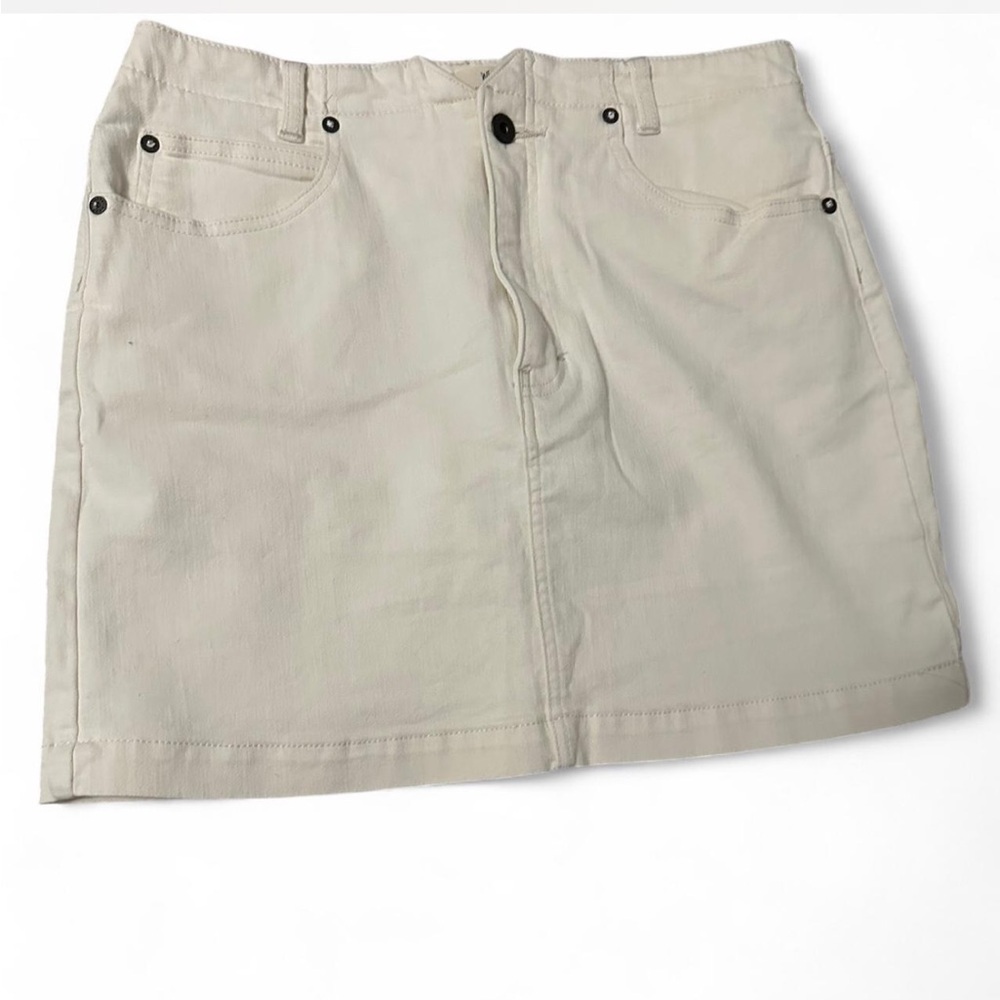 Free People Crème Mini Skirt She's All That